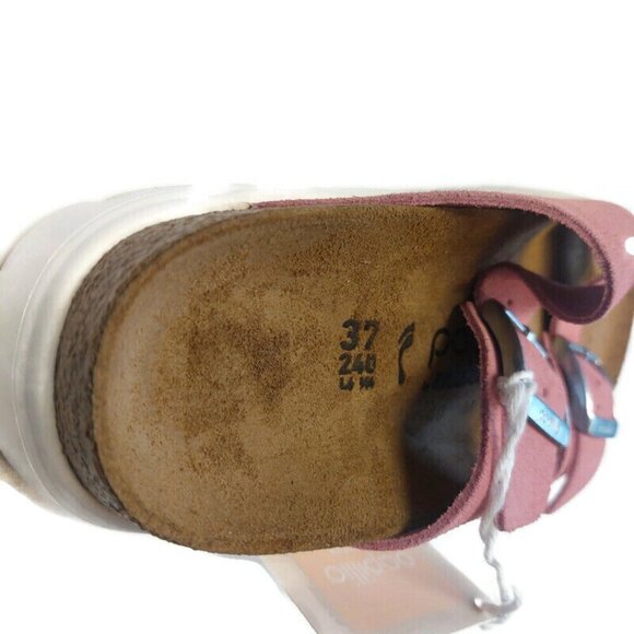 Papillio By Birkenstock Arizona Chunky Suede Sandals Womens 6 Candy Pink Narrow - Picture 2 of 8